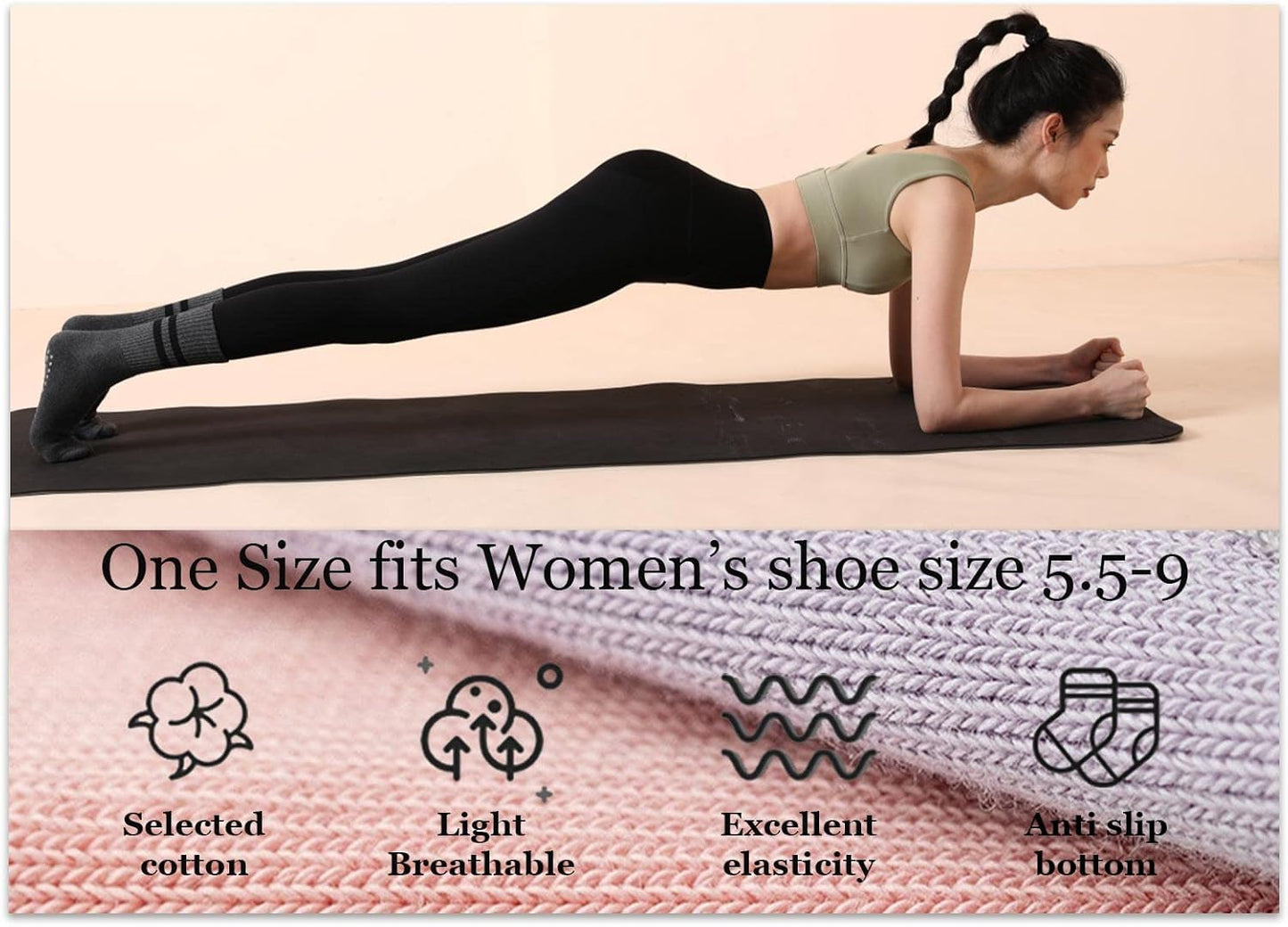 Flydo Grippy Yoga Socks