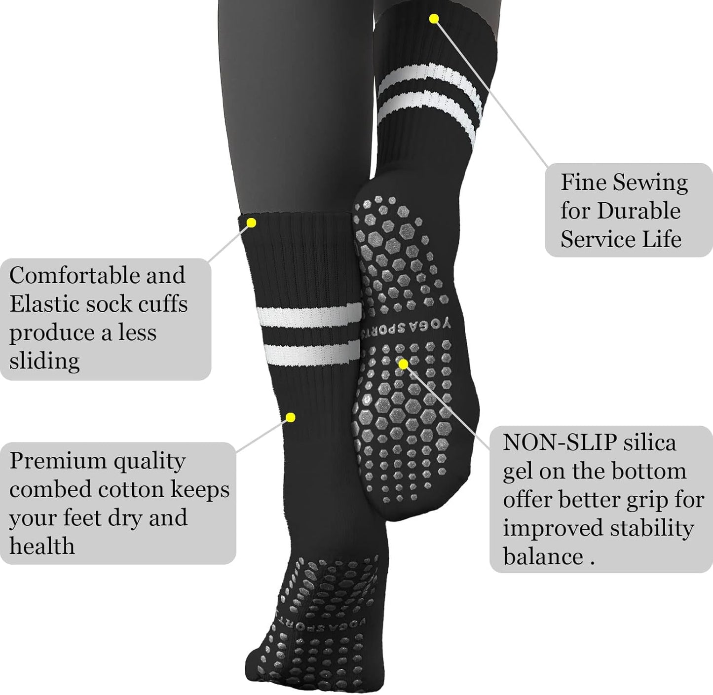 Flydo Grippy Yoga Socks